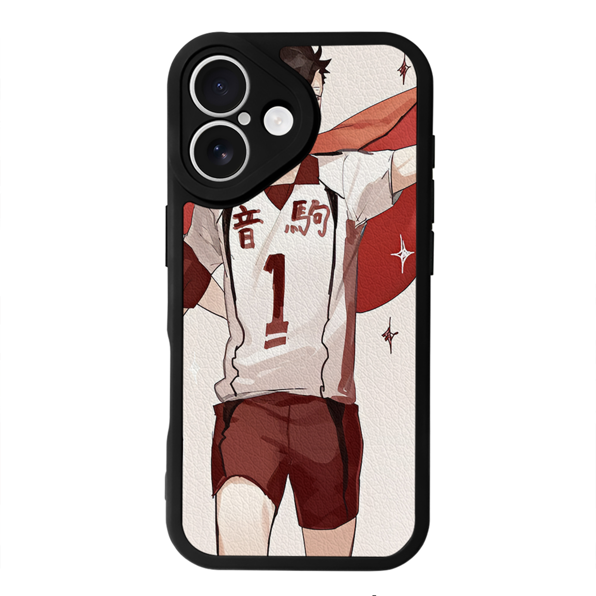 （画像用） ハイキュー!! Haikyu!! 【iPhone 16シリーズ対応】シリコンスマホケース（レザー調） 材質：シリコン